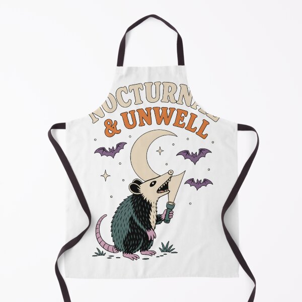Item preview, Nocturnal And Unwell Opossum Moon Halloween Graphic designed and sold by calicito.