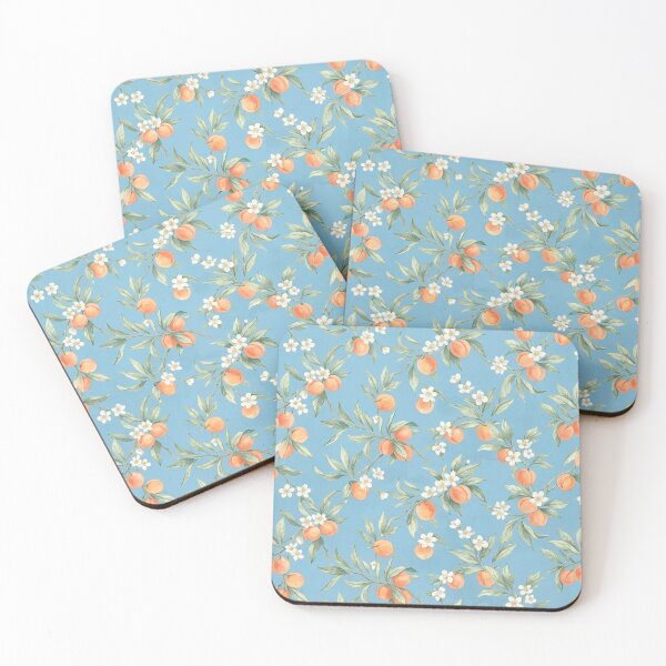 Item preview, Watercolor Peach Blossom Pattern designed and sold by SassyArtistry.