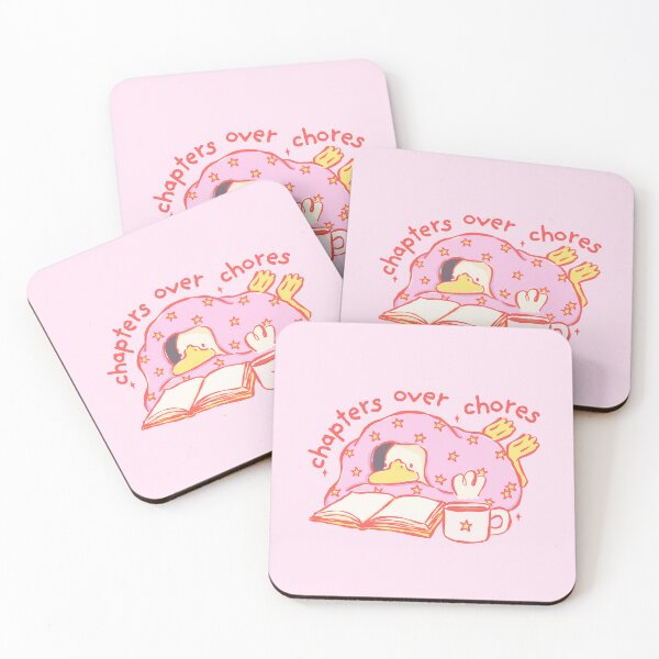 Item preview, Chapters Over Chores | Bookish | Funny | Cute designed and sold by The Turquoise Brush.