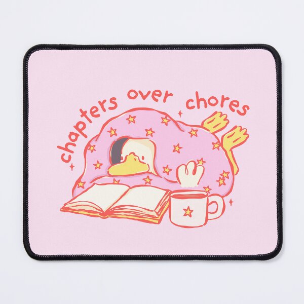 Item preview, Chapters Over Chores | Bookish | Funny | Cute designed and sold by The Turquoise Brush.