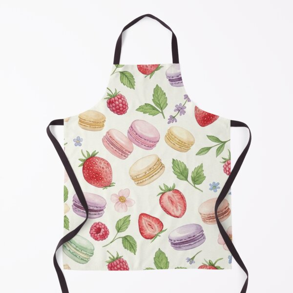 Item preview, Strawberry Macaron Watercolor Pattern designed and sold by SassyArtistry.