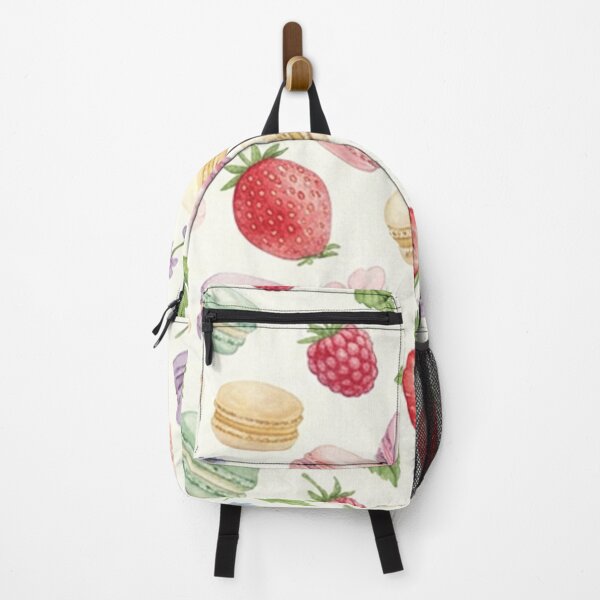Item preview, Strawberry Macaron Watercolor Pattern designed and sold by SassyArtistry.