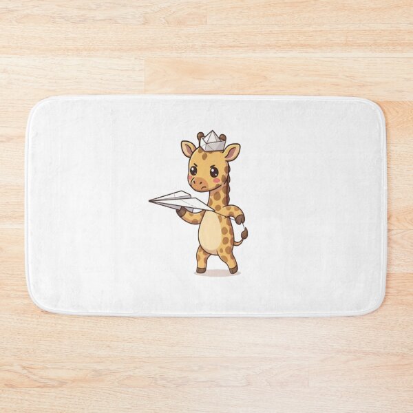 Item preview, Cute Giraffe Launching Paper Airplane designed and sold by Ella_Sketch.