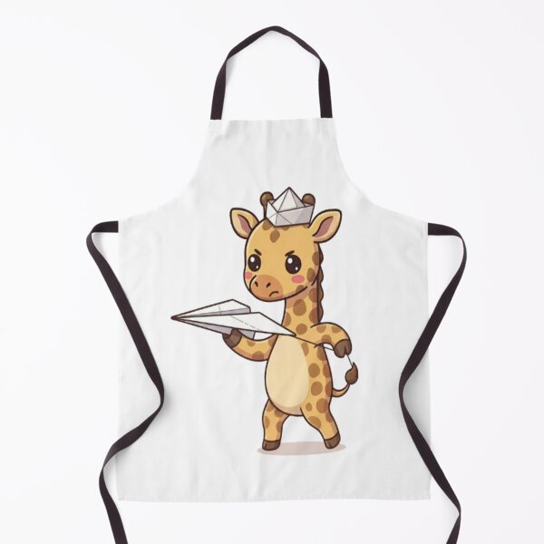 Item preview, Cute Giraffe Launching Paper Airplane designed and sold by Ella_Sketch.