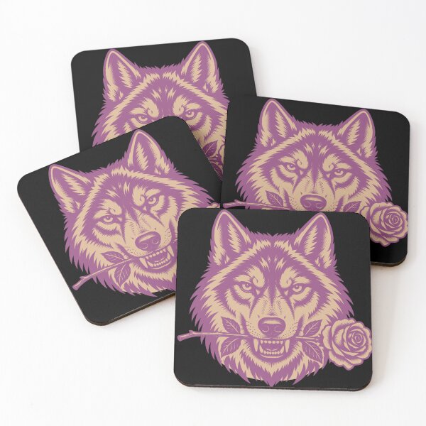 Item preview, Mystical Wolf Holding a Rose designed and sold by MagicTheDog.