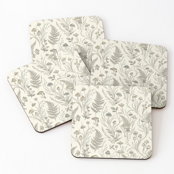 Item preview, Vintage Woodland Mushroom Botanical Pattern designed and sold by SassyArtistry.