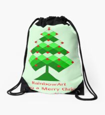 MERRY CHRISTMAS AND HAPPY NEW YEAR Drawstring Bag