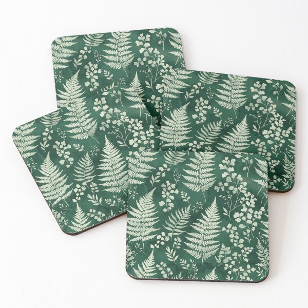 Item preview, Vintage Green Fern Botanical Pattern designed and sold by SassyArtistry.