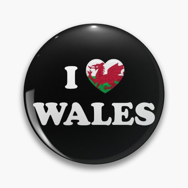 Item preview, I Love Wales / I Heart Wales (White text with flag heart) designed and sold by STUDIO-72.