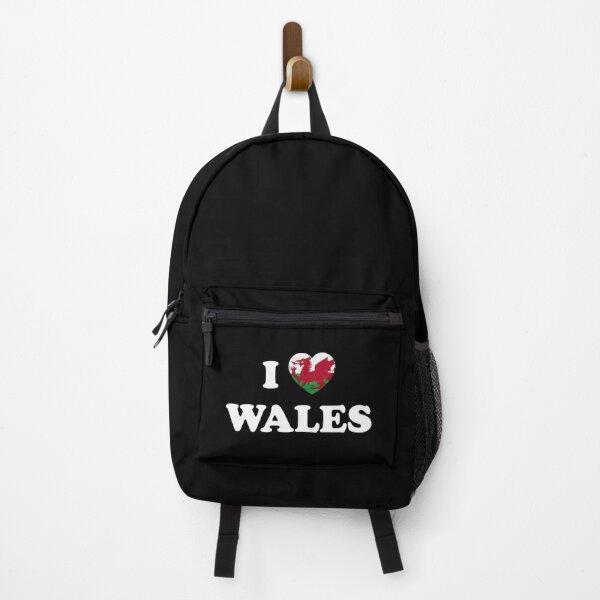 Item preview, I Love Wales / I Heart Wales (White text with flag heart) designed and sold by STUDIO-72.