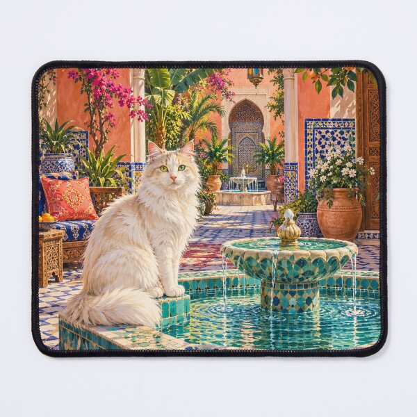 Item preview, Moroccan Courtyard Cat – Colorful Riad Cat designed and sold by Jaani-T.