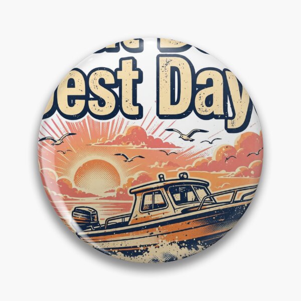 Item preview, Boat Days Best Days Shirt | Vintage Boating Sunset Motorboat T-Shirt designed and sold by FitEnvy.