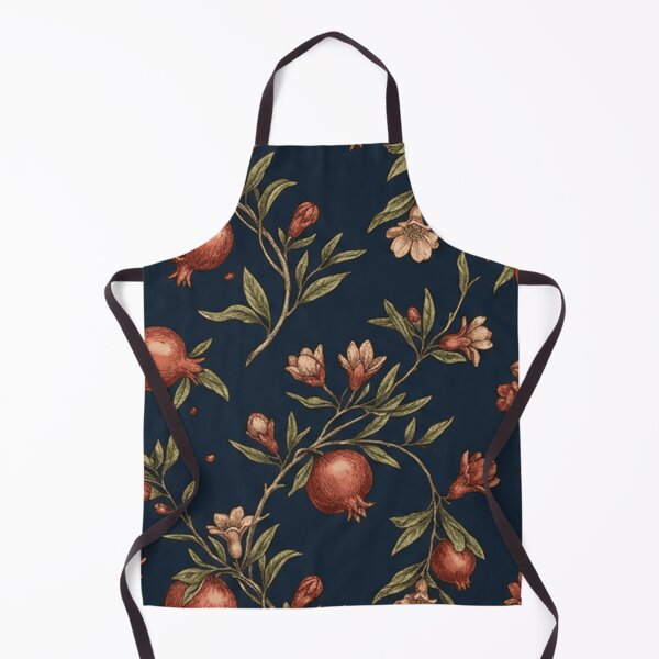Item preview, Dark Pomegranate Botanical Floral Pattern designed and sold by SassyArtistry.