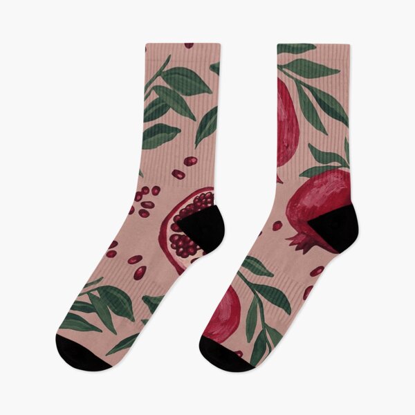 Item preview, Bold Red Pomegranate Fruit Pattern designed and sold by SassyArtistry.