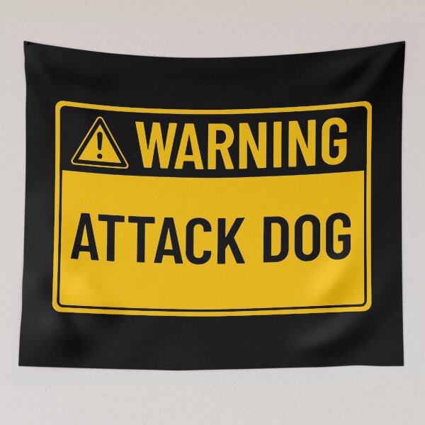 Item preview, Warning: Attack Dog designed and sold by mr-k-store.