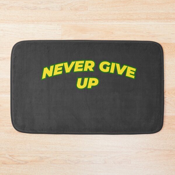 Item preview, Never Give Up - Bold Motivational Gym Typography designed and sold by MA-Apparel.