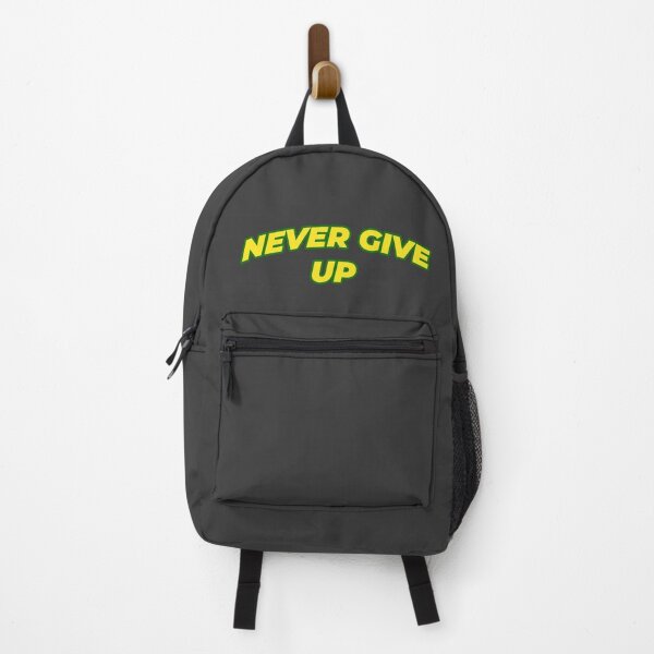 Item preview, Never Give Up - Bold Motivational Gym Typography designed and sold by MA-Apparel.