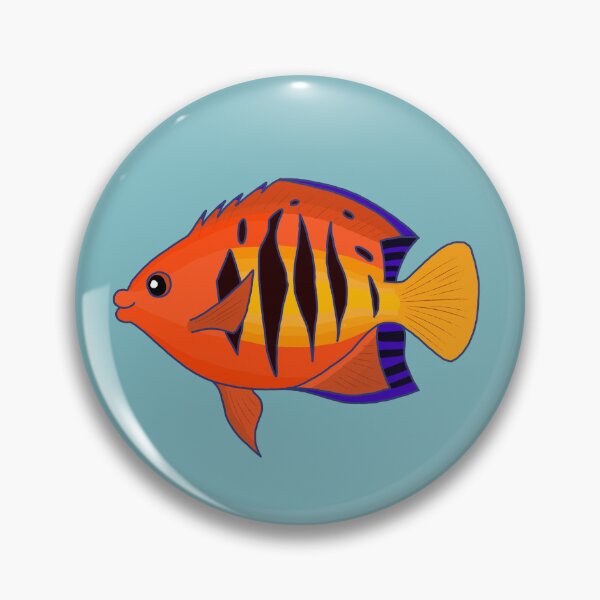Item preview, Flame Angelfish designed and sold by ODruryStudios.
