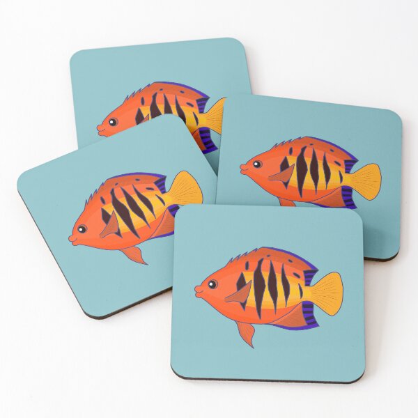 Item preview, Flame Angelfish designed and sold by ODruryStudios.