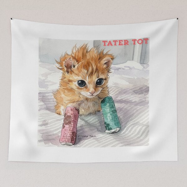 Item preview, Tater Tot Cat Shirt and Stickers designed and sold by TrendingFabrics.