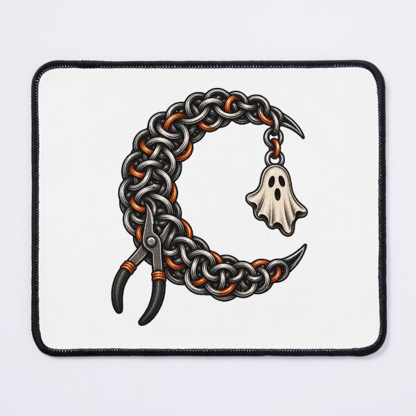 Item preview, Halloween Chainmail Gift – Ghost Crescent Links designed and sold by UrbanCanvvas.