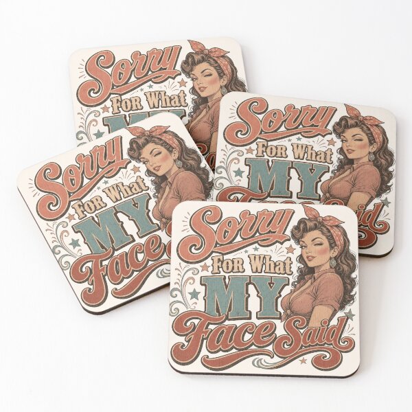 Item preview, Funny Sorry For What My Face Said Vintage Girl designed and sold by legendaryskins.