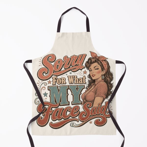 Item preview, Funny Sorry For What My Face Said Vintage Girl designed and sold by legendaryskins.