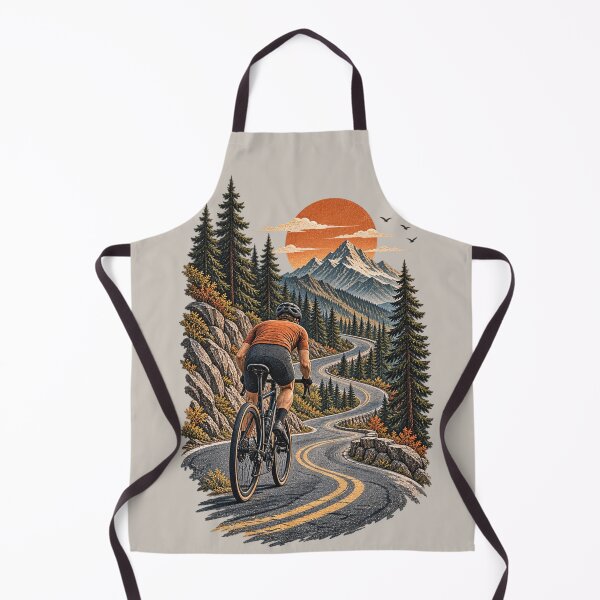 Item preview, Mountain Road Cyclist Vintage Outdoor Adventure designed and sold by BROHLine Studio.