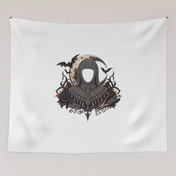 Item preview, Chainmail Artist Gift – Gothic Halloween Coif designed and sold by UrbanCanvvas.