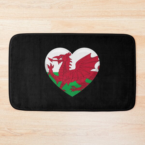 Item preview, Wales Flag Heart / I Love Wales (On Black) designed and sold by STUDIO-72.
