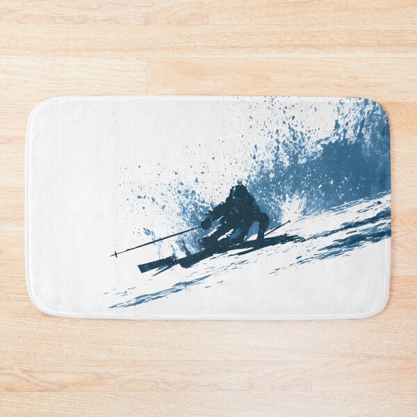 Item preview, Minimalist Freeride Powder Skiing Art designed and sold by Lunat1kk.