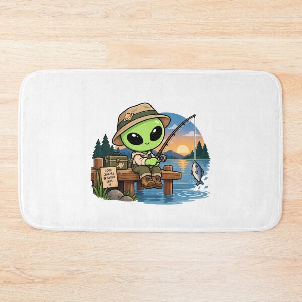 Item preview, Alien Fisherman | Good Catches & Brighter Days designed and sold by fedetrev.
