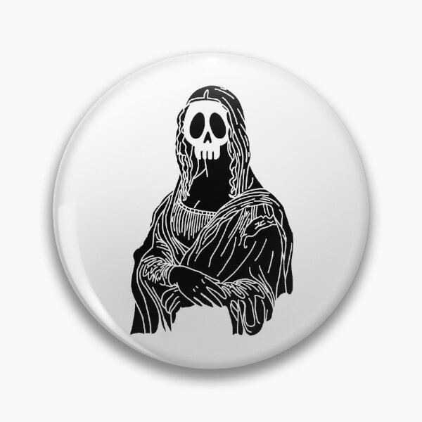 Item preview, Skull of the Mona Lisa (black) designed and sold by Lagueny.