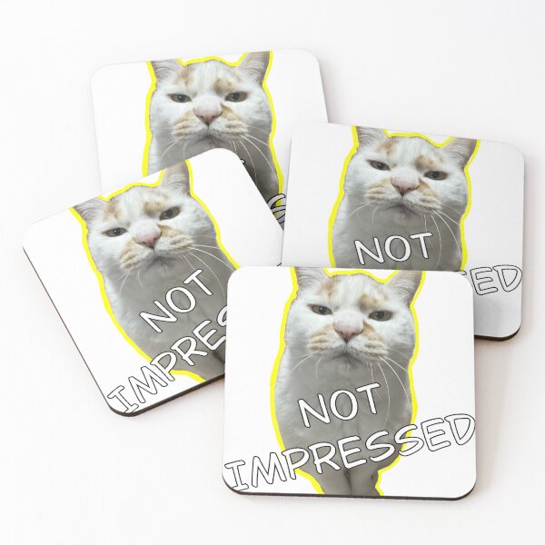 Item preview, Not Impressed Unamused Cat designed and sold by Komatoya.