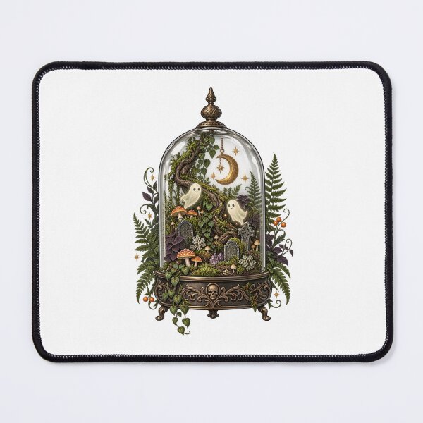 Item preview, Spooky Terrarium Gift – Haunted Moss Garden designed and sold by UrbanCanvvas.