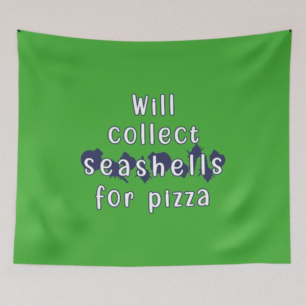 Item preview, Will collect seashells for pizza designed and sold by mariya-ivanova.