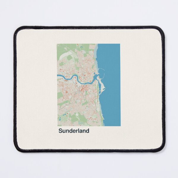 Item preview, Sunderland Minimalistic Map Art designed and sold by MapsNerd.
