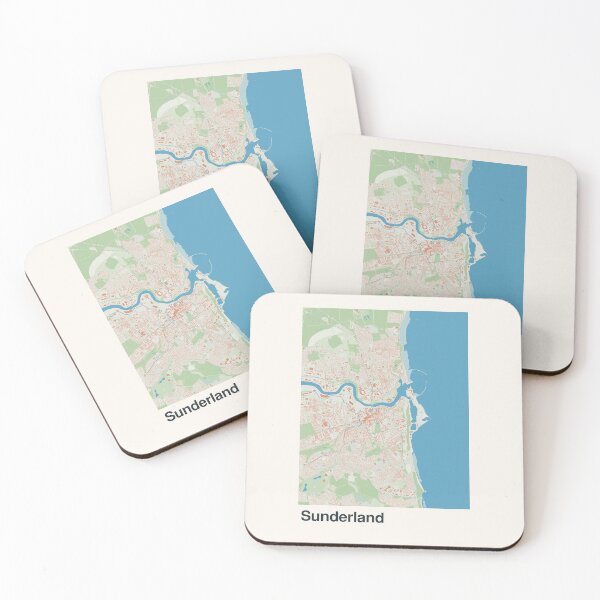Item preview, Sunderland Minimalistic Map Art designed and sold by MapsNerd.