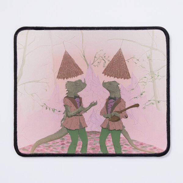 Item preview, Whimsical Reptile Musicians Folk Art designed and sold by Lunat1kk.