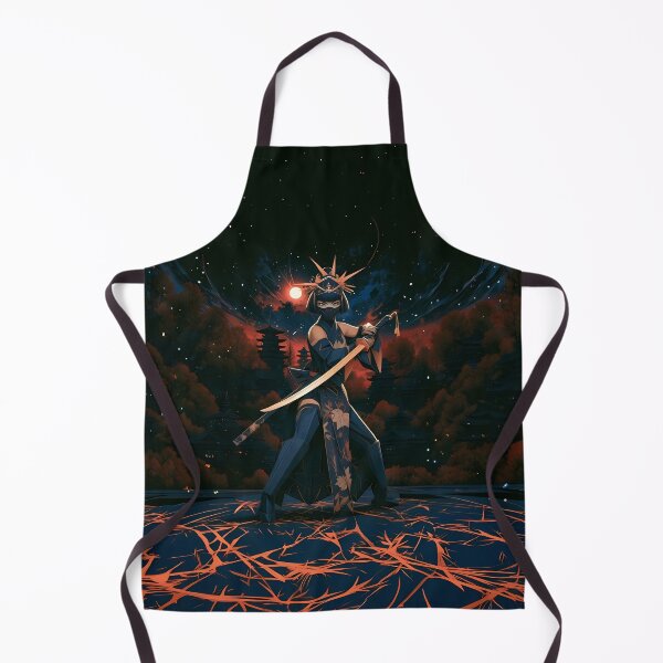 Item preview, Fiery Cyber Samurai Warrior Art designed and sold by Lunat1kk.