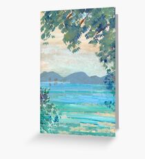 lakeside view Greeting Card