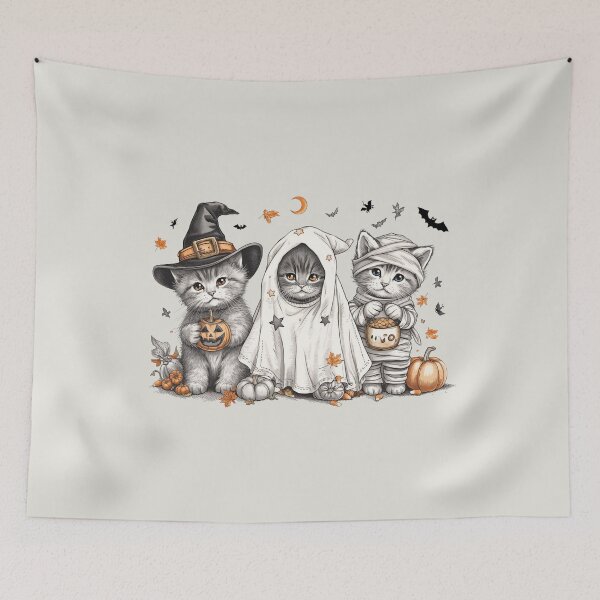 Item preview, HALLOWEEN KITTIES designed and sold by BKDIGITALSHOP.