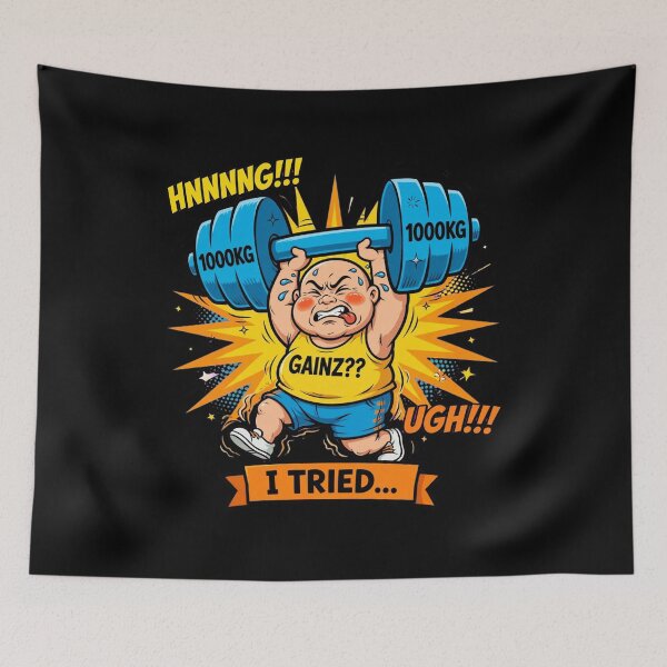 Item preview, I TRIED... but pizza won designed and sold by StrongEveryDayStore.