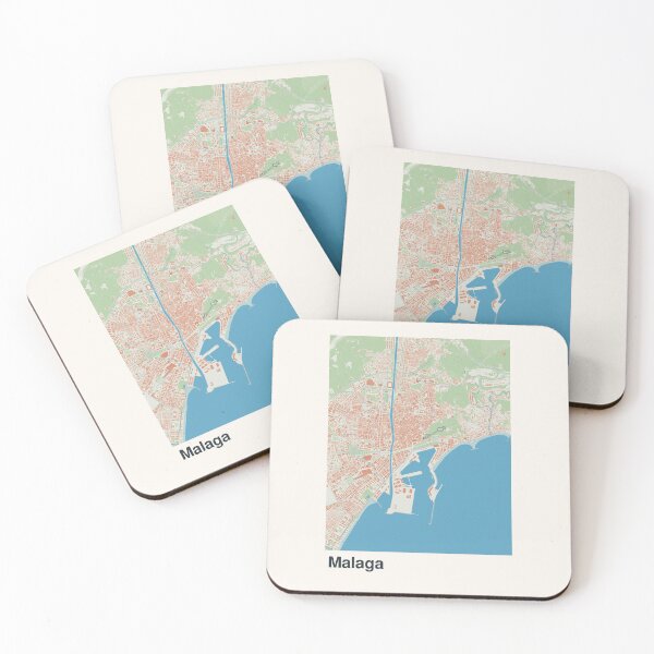 Item preview, Malaga Minimalistic Map Art designed and sold by MapsNerd.