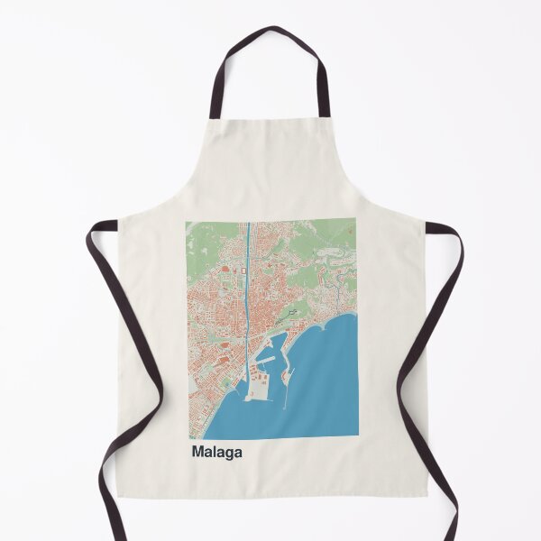 Artikelvorschau, Minimalistische Kartenkunst von Malaga entworfen und verkauft von MapsNerd.
