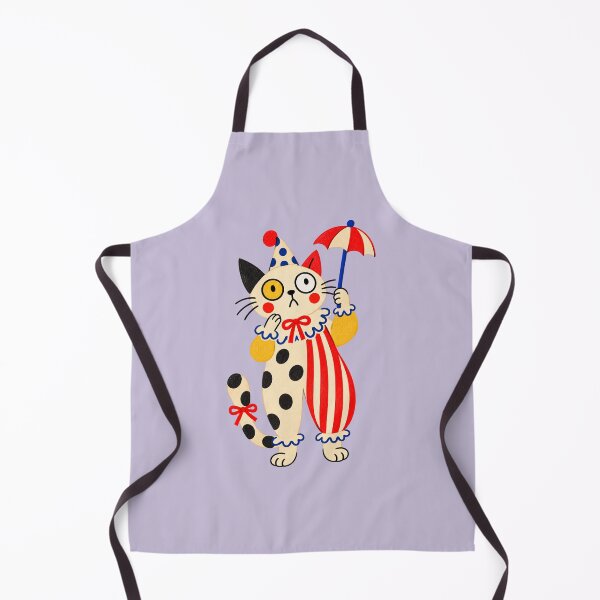 Item preview, Bewildered Clown Cat with Umbrella. Weird Circus. Clowncore. designed and sold by CoCoArt-Ua.