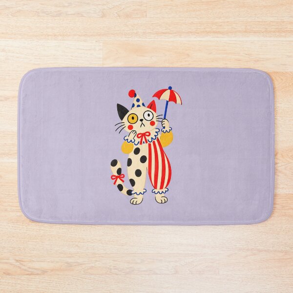 Item preview, Bewildered Clown Cat with Umbrella. Weird Circus. Clowncore. designed and sold by CoCoArt-Ua.