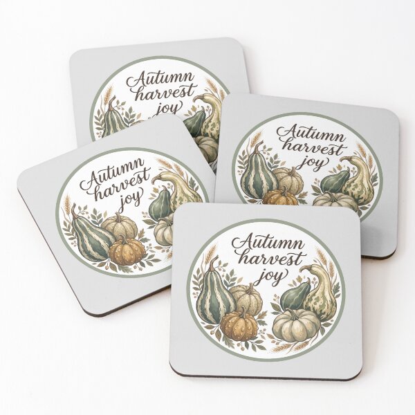 Item preview, Autumn Harvest Joy Gourd Badge Design designed and sold by hattie's.