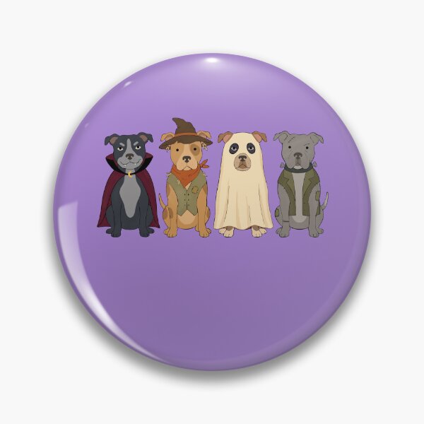Item preview, Pitbull Halloween Costume Crew Ready for Spooky Night designed and sold by FreshVibe Prints.