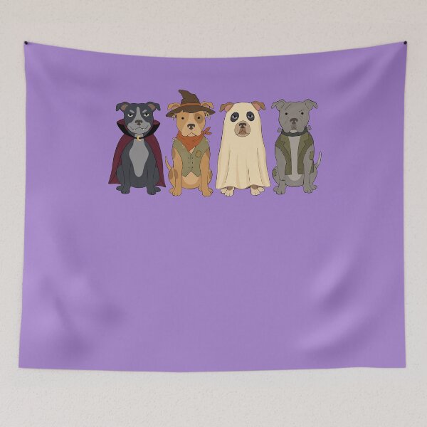 Item preview, Pitbull Halloween Costume Crew Ready for Spooky Night designed and sold by FreshVibe Prints.